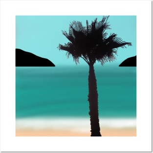 Palmtree scenery Posters and Art